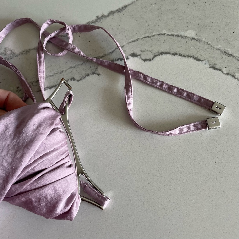 KAUFMANFRANCO Maxi Halter Dress in Lilac - Picture 7 of 15
